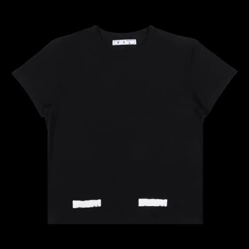 Off-White Brushed Diagnals Short-Sleeve Tee 'Black'