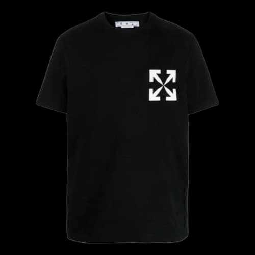 Off-White SS22 Arrow Printing Short Sleeve Black T-Shirt