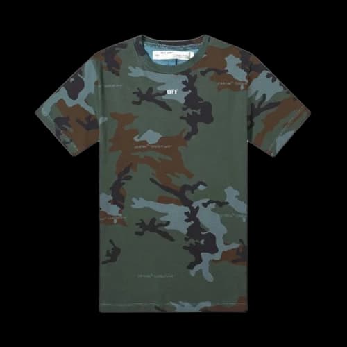 Off-White Incompiuto Camo Tee 'Green'