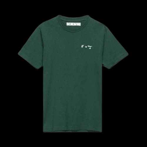 Off-White Logo Slim Tee 'Dark Green'