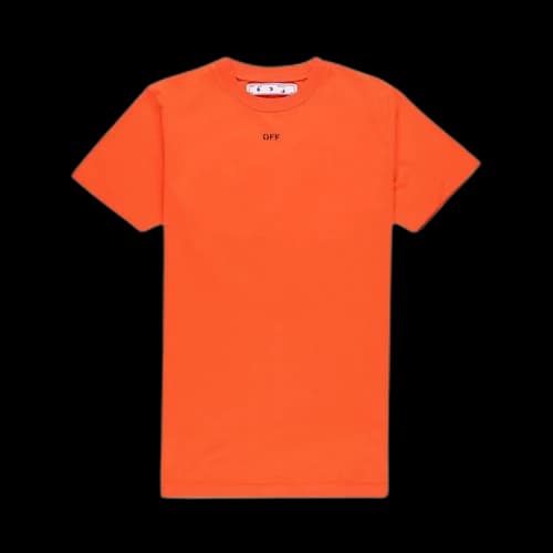 Off-White Stencil Slim Tee 'Orange/Black'