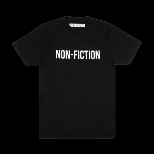 Off-White Non-Fiction Alphabet Printing Black