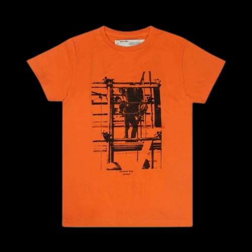 Off-White Industrial Print T-Shirt 'Orange'