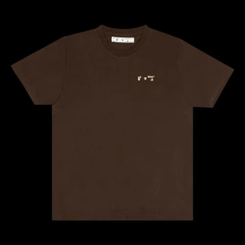 Off-White Logo Slim T-Shirt 'Brown'