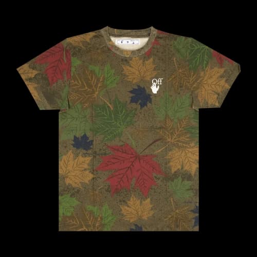 Off-White Camo Arrow Leaves T-Shirt 'Green'