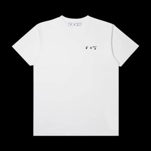 Off-White FW21 Logo Round Neck Short Sleeve Ordinary Version White