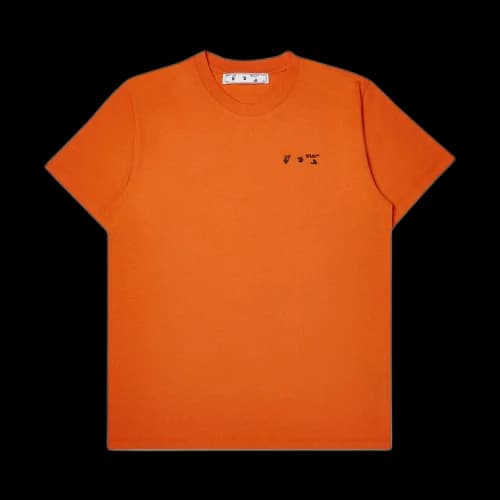 Off-White Logo Slim Tee 'Orange'