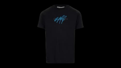 OFF-WHITE Bounce Cross Off Design Slim Fit T-Shirt Black
