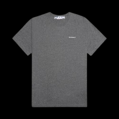 Off-White Wave Outline Diag Slim Short-Sleeve Tee 'Melange Grey'