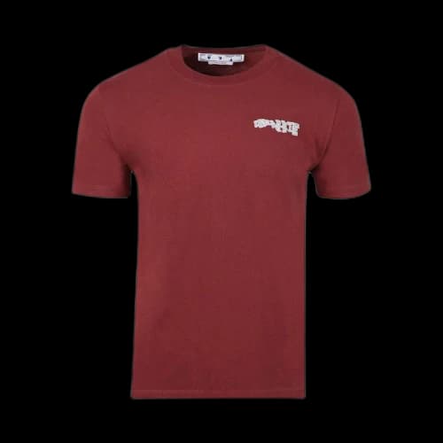 Off-White Carlos Arrow Slim Short-Sleeve Tee 'Burgundy'