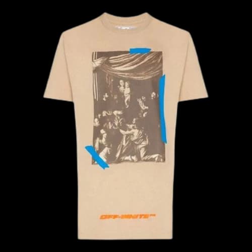 Off-White X Browns 50 Caravaggio T-shirt 'Khaki Brown'