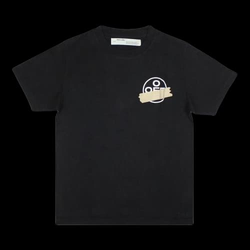 OFF-WHITE Slim Fit Tape Arrows T-Shirt Black/Beige