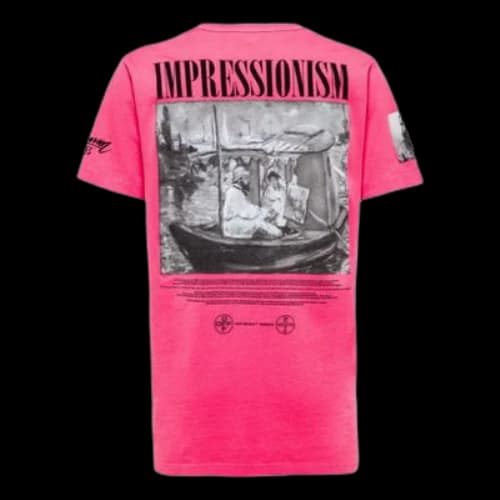 Off-White SS19 Boat Graphic Print Impressionism Cotton