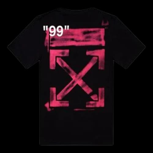 Off-White SS19 Graffiti Pink Arrows Short Sleeve