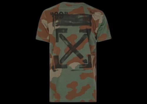 OFF-WHITE Oversized Diag Stencil T-Shirt Camo/Green
