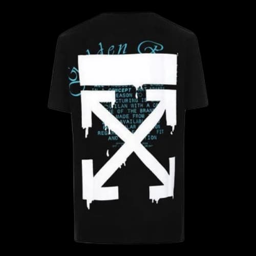 Off-White C/O Virgil Abloh Men'S Black Fibonacci Dripping Arrows Slim