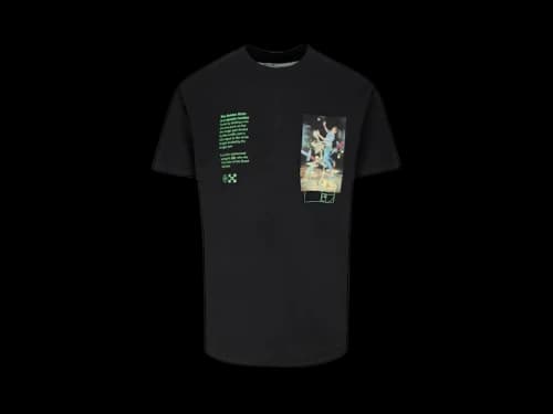 OFF-WHITE Slim Fit Pascal Painting T-Shirt Black