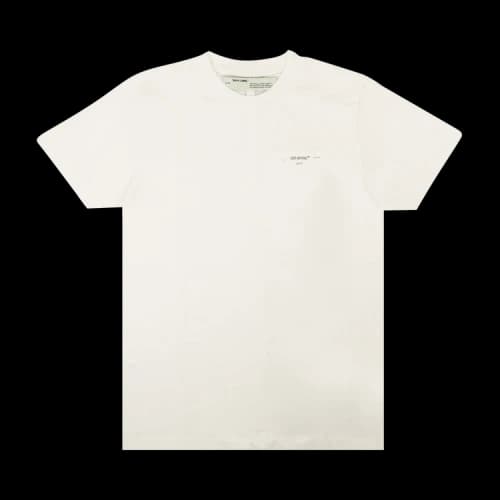 Off-White Small Logo Round Neck Short Sleeve White