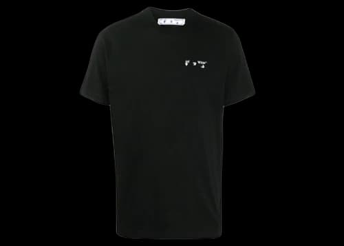 OFF-WHITE Embrodered T-Shirt Black