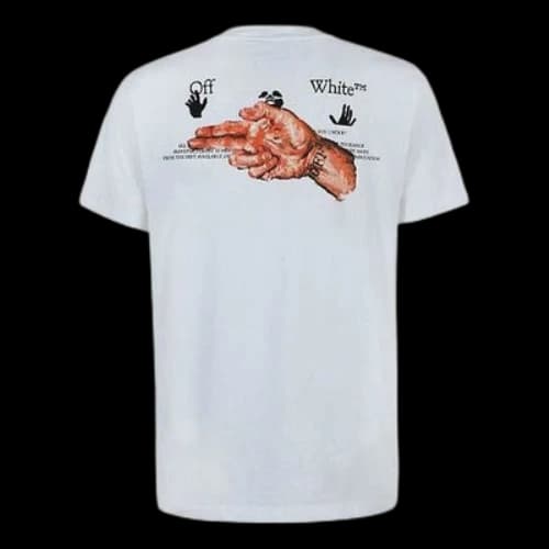 Off-White SS21 Logo Printing Round Neck Pullover Short Sleeve Slim Fit Version White