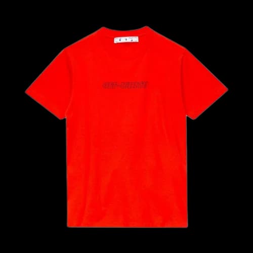 Off-White Pascal Slim Tee 'Fiery Red'