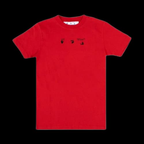Off-White Marker Slim Fit T-Shirt 'Samba/Red'