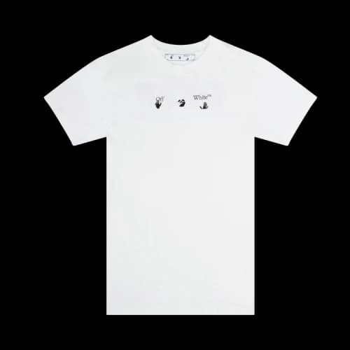 Off-White SS21 Casual Round Neck Short Sleeve Printing Version White