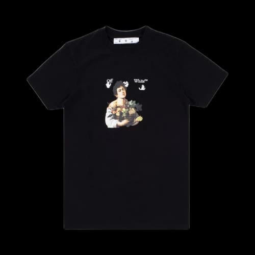 Off-White Caravaggio Boy Slim Tee 'Black/White'
