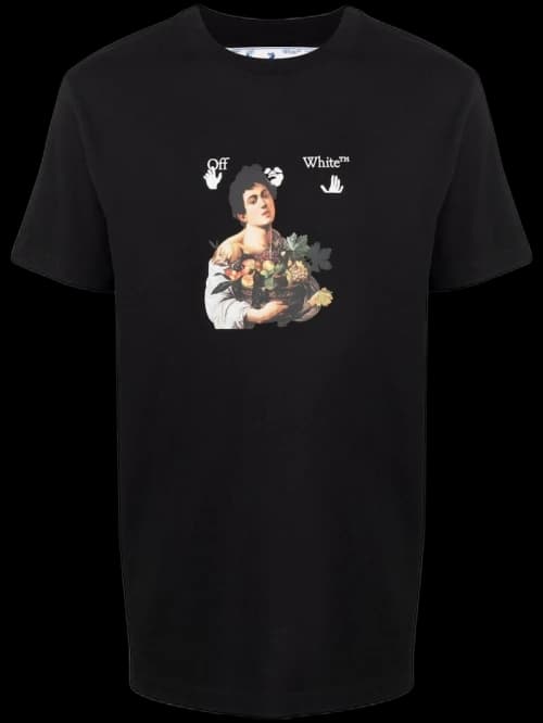 OFF-WHITE Caravaggio Boy T-shirt Black/White
