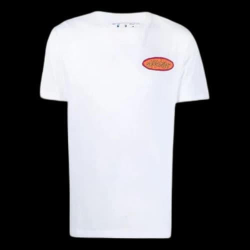 Off-White SS21 Alphabet Printing Loose Round Neck Short Sleeve Version White