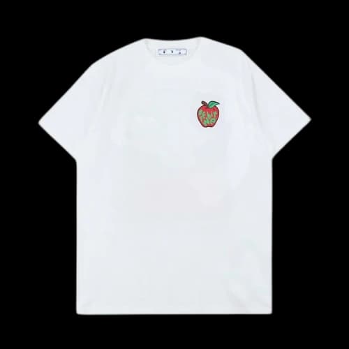 Off-White Snake Slim Tee 'White/Red'