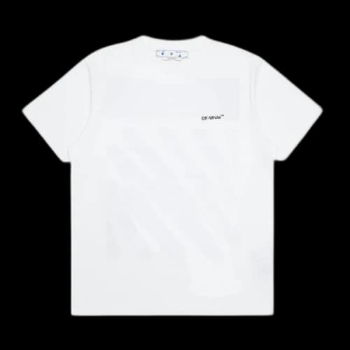Off-White Wave Diag Slim Short-Sleeve Tee 'White/Black'