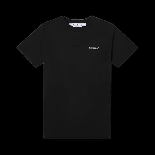 Off-White Wave Diag Slim Tee 'Black/White'
