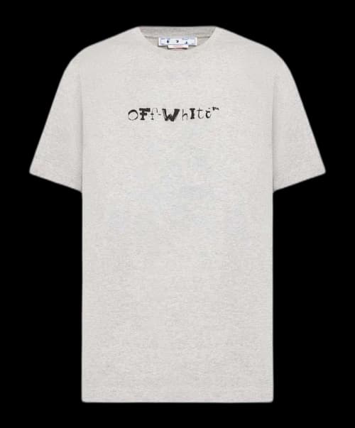 OFF-WHITE Logo Backprint T-Shirt Grey