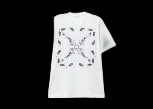 OFF-WHITE Bandana Arrow Casual T-shirt White