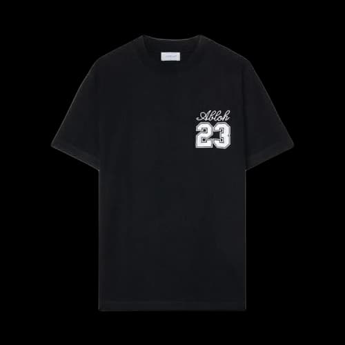 Off-White 23 Logo Slim Short-Sleeve Tee 'Black/White'
