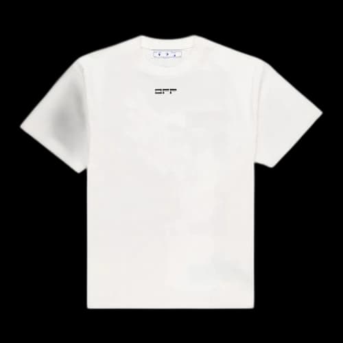 Off-White Back Alphabet Printing Short Sleeve White
