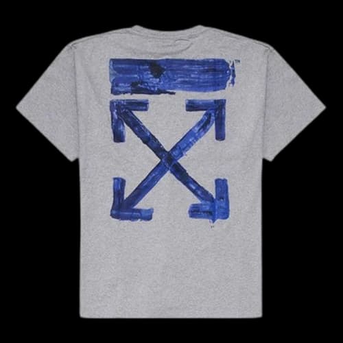 Off-White Blue Arrows Oversized Short-Sleeved