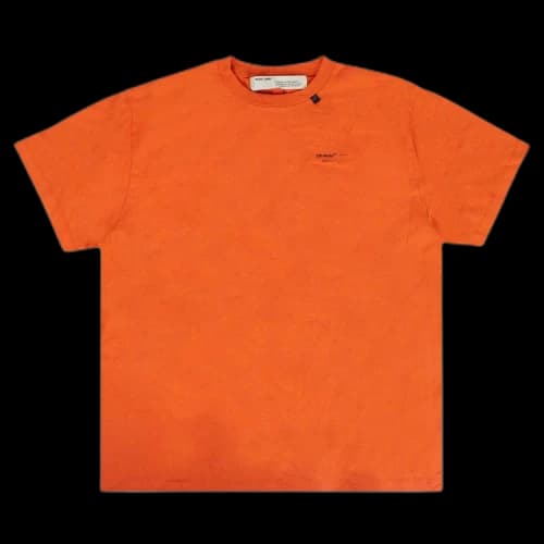 Off-White Abstract Arrows Short Sleeve Over Tee 'Orange'