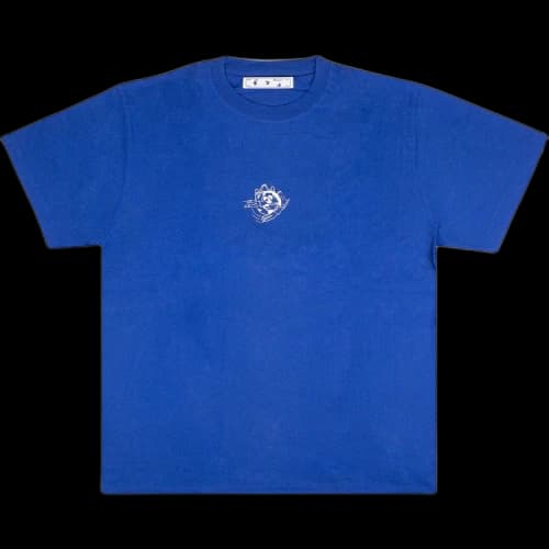 Off-White Logo Printing Blue T-Shirt