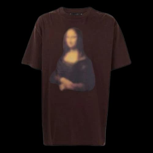 Off-White Printing Short Sleeve Brown T-Shirt