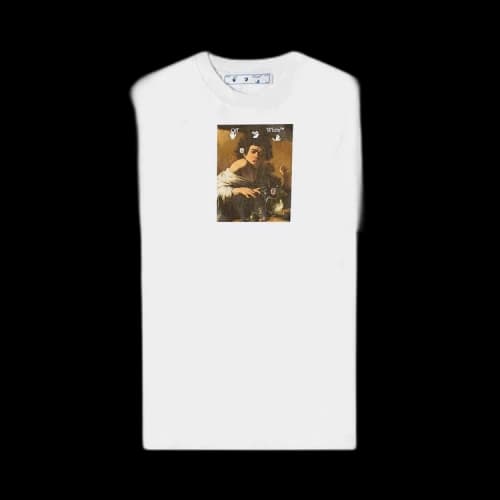 Off-White Caravaggio Boy Short-Sleeve Over Tee 'White/Multicolor'