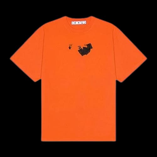 Off-White Jumbo Marker Short-Sleeve Over Tee 'Orange/Black'