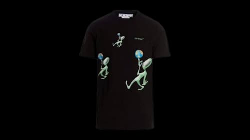 OFF-WHITE Alien Arrow Logo Oversized Fit T-Shirt Black