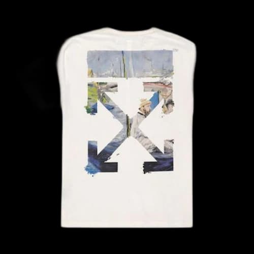 Off-White Painting Arrow Cotton Short Sleeve White