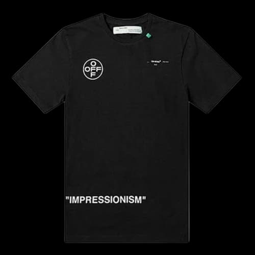 OFF-WHITE Stencil S/S Over Tee Black