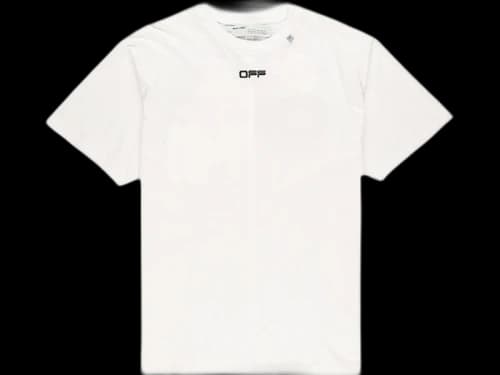 OFF-WHITE Oversized Fit Wavy Line T-Shirt White