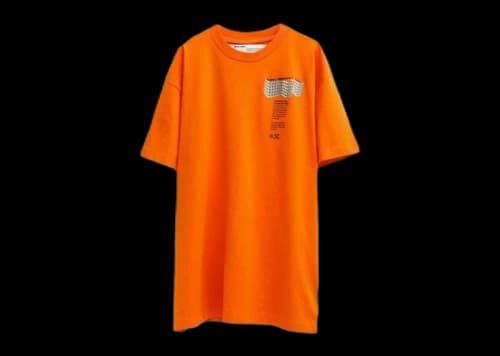 OFF-WHITE F Building S/S Oversized T-Shirt Orange/Multi