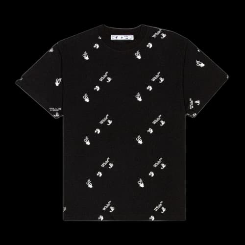 Off-White All Over Logo T-Shirt 'Black/White'