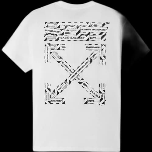 OFF-WHITE Oversized Fit Airport Tape T-Shirt White